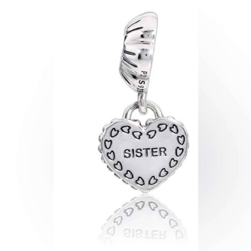 Genuine Retired PANDORA My Special Sister; 1/2 of set